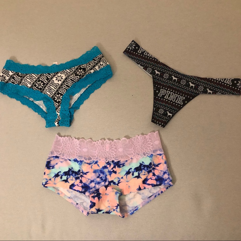 PINK Victoria’s Secret Size Medium & Large Panty Bundle